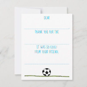 Carte De Correspondance Garçons de soccer de remplissage pour les enfants