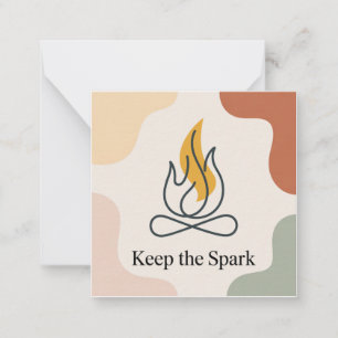 Carte De Correspondance Garder l'étincelle