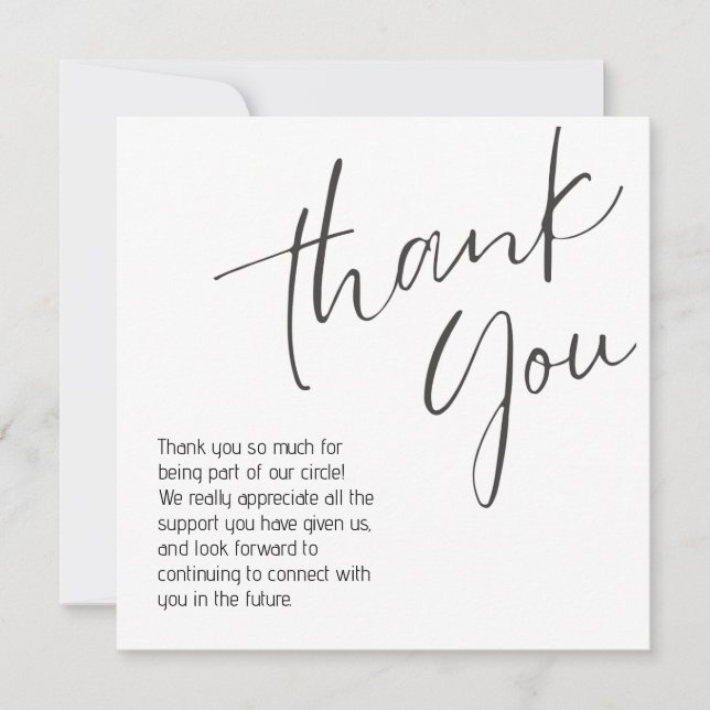 Carte De Correspondance generic thank you note (Devant)