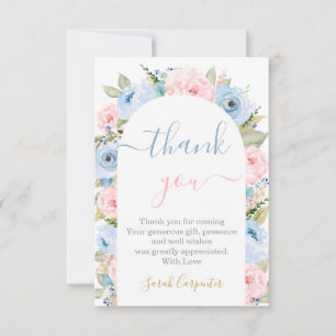 Carte De Correspondance Genre Reveal Arch Merci Note Card