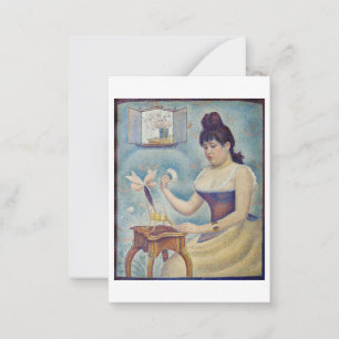Carte De Correspondance Georges Seurat - Jeune femme se poudrant