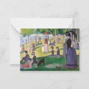 Carte De Correspondance Georges Seurat - Un dimanche sur La Grande Jatte