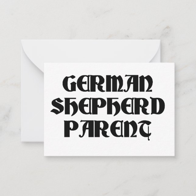 Carte De Correspondance german berger parent (Devant)
