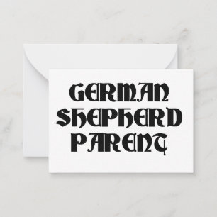 Carte De Correspondance german berger parent
