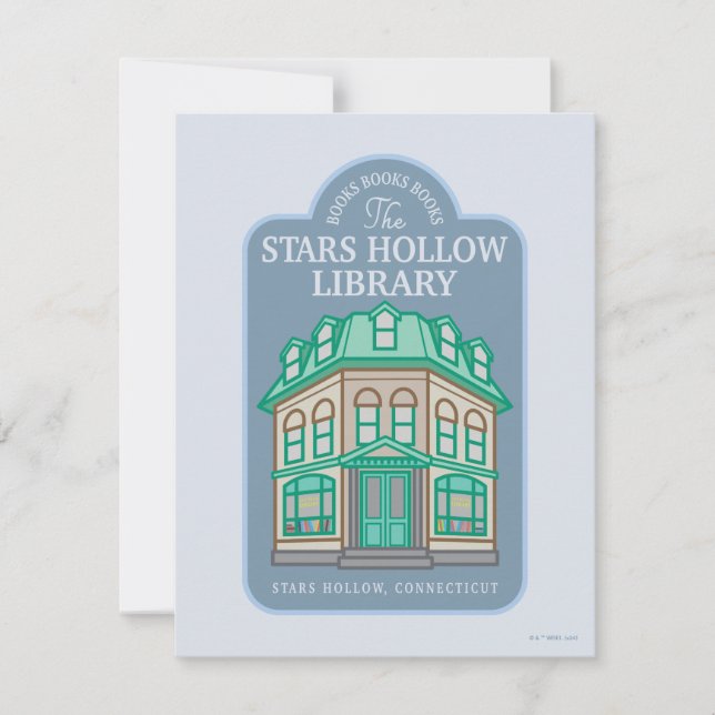 Carte De Correspondance Gilmore Girls | Bibliothèque Stars Hollow (Devant)