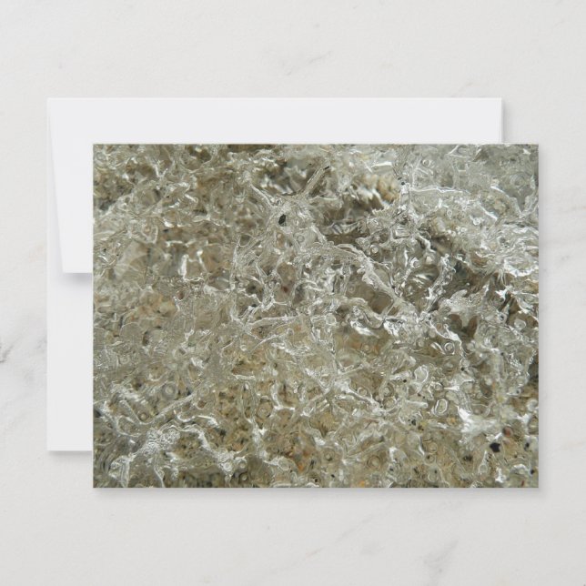 Carte De Correspondance Glace glaciaire Texture nature Abstraite (Devant)