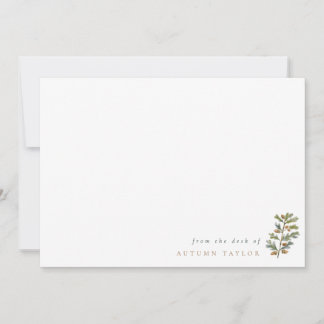 Carte De Correspondance Glands de Simple Acorns & Feuilles Personnalisé Au