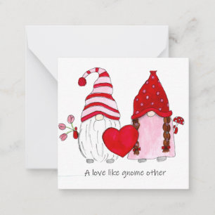 Carte De Correspondance Gnome Valentine Un amour comme gnome autre