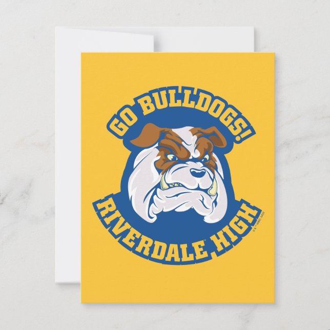 Carte De Correspondance Go Bulldogs - Riverdale High (Devant)