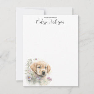 Carte De Correspondance Golden Retriever Chien mignon Chiot Personnalisé