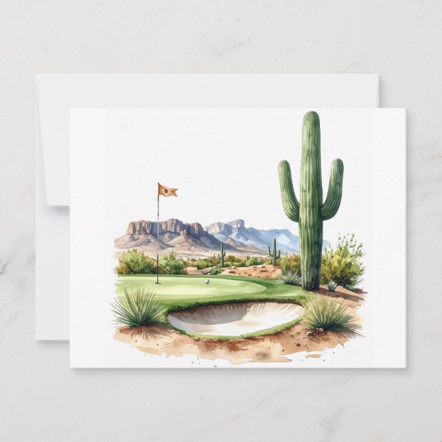 Carte De Correspondance Golf en Arizona  (Devant)