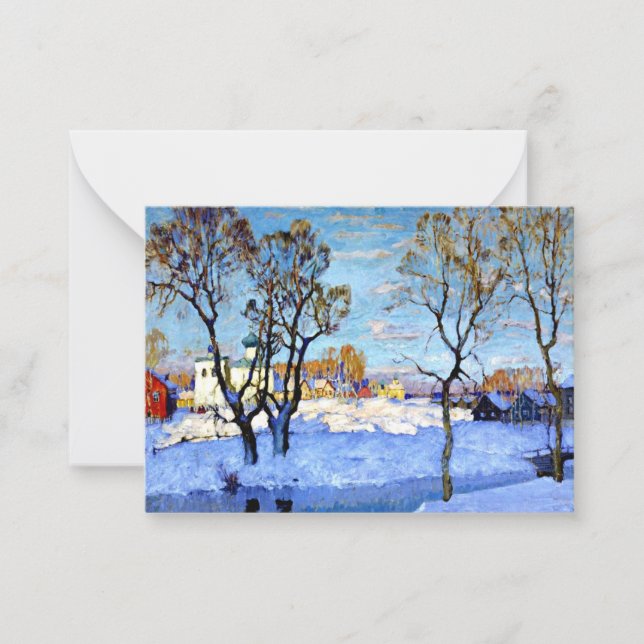 Carte De Correspondance Gorbatov - Printemps précoce à Pskov (Devant)