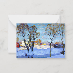 Carte De Correspondance Gorbatov - Printemps précoce à Pskov