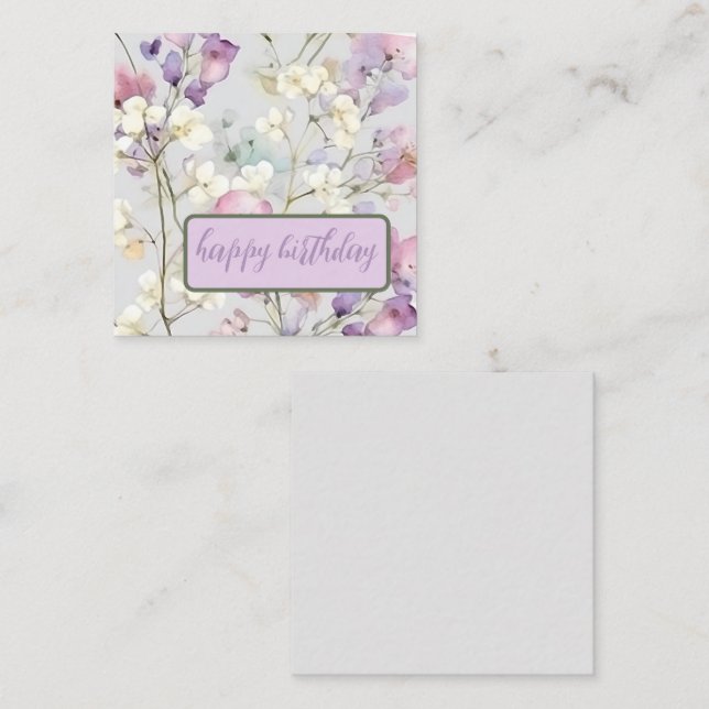 Carte De Correspondance Gorgey Gypsophila (Devant / Derrière)