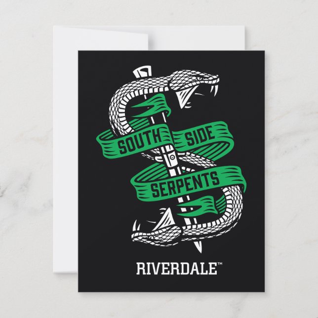 Carte De Correspondance Graphique des serpents du côté sud (Devant)