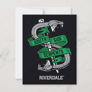 Carte De Correspondance Graphique des serpents du côté sud