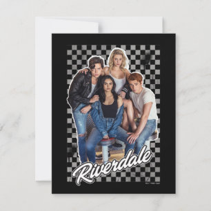 Carte De Correspondance Graphique du groupe Retro Riverdale