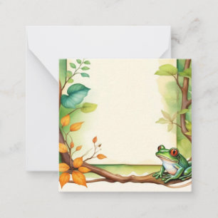 Carte De Correspondance Grenouilles encadrées 1