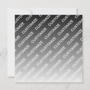 Carte De Correspondance Gris (couleur changeable) Ombre & Motif de texte