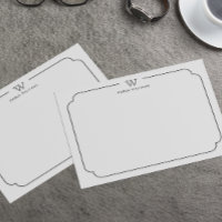 Gris foncé Formel Chic Famille Monogramme Ornat Ca