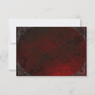 Carte De Correspondance Grunge Rose Damask Gothique Note Card