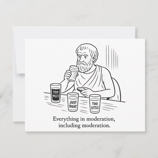 Carte De Correspondance Guide d'Aristote pour la modération (Devant)
