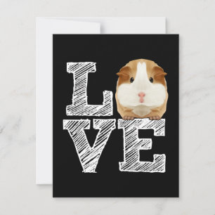 Carte De Correspondance Guinée Cochon Love Rodent Wheek