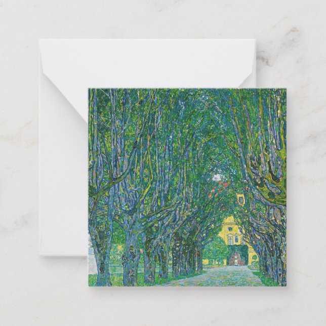 Carte De Correspondance Gustav Klimt - Avenue dans le parc Schloss Kammer (Devant)