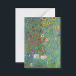 Carte De Correspondance Gustav Klimt - Jardin de campagne avec tournesols<br><div class="desc">Jardin de campagne avec des tournesols / Jardin de ferme avec des tournesols - Gustav Klimt en 1905-1906</div>