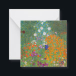 Carte De Correspondance Gustav Klimt - Jardin des fleurs<br><div class="desc">Jardin aux fleurs - Gustav Klimt en 1905-1907</div>