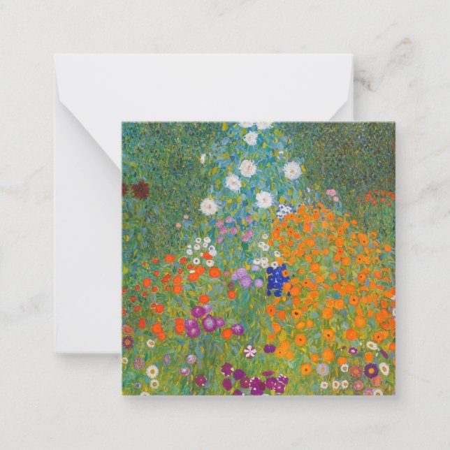 Carte De Correspondance Gustav Klimt - Jardin des fleurs (Devant)