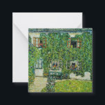 Carte De Correspondance Gustav Klimt - La Maison de Guardaboschi<br><div class="desc">Maison de Guardaboschi / Maison à Weissenbach du lac Attersee - Gustav Klimt,  Huile sur toile,  1912</div>