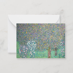 Carte De Correspondance Gustav Klimt - Rosiers sous les arbres