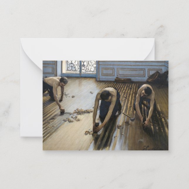 Carte De Correspondance Gustave Caillebotte - Les Raboteurs de parquet (Devant)