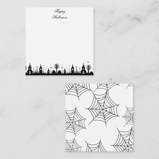 Carte De Correspondance Halloween (Devant / Derrière)