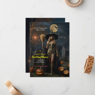 Carte De Correspondance Halloween ensorcelant