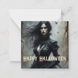 Carte De Correspondance Halloween gothique Nuit de Mystère