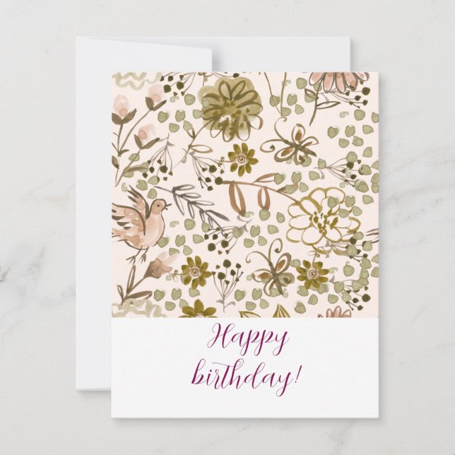 Carte De Correspondance Happy birthday! (Devant)