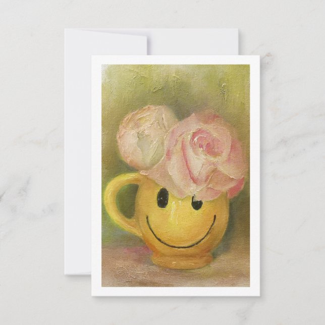 Carte De Correspondance Happy Face Mug (Devant)
