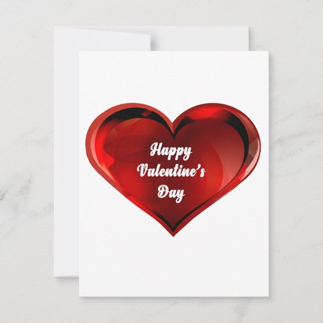 Carte De Correspondance Happy Valentine’s Day Note Card (Devant)