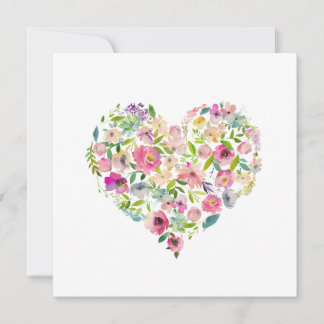 Carte De Correspondance Happy Valentines Day xoxo Pink Floral Heart Art