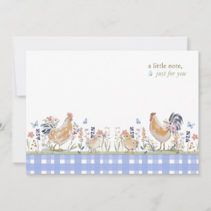 Carte De Correspondance Hearthlight Notes Printemps Douce Gingham Prairie