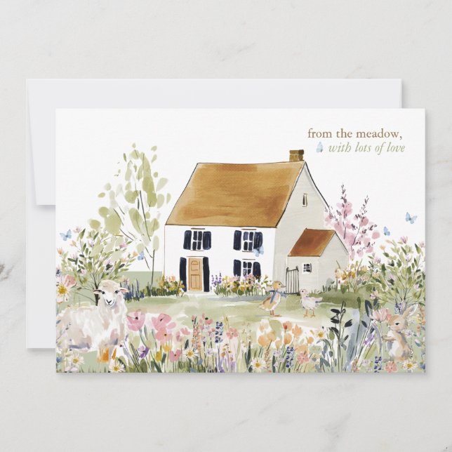 Carte De Correspondance Hearthlight Notes Printemps Douce Prairie Jardin (Devant)