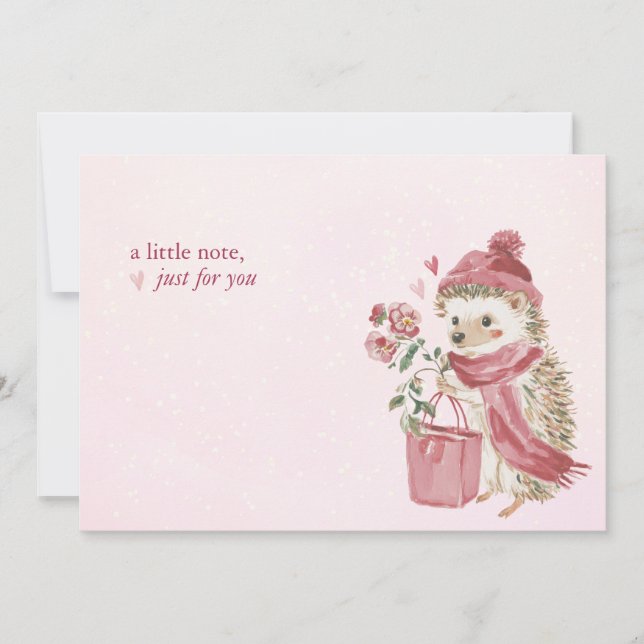 Carte De Correspondance Hearthlight Notes Un Peu D'Amour Romantique Hiver (Devant)