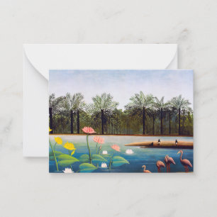 Carte De Correspondance Henri Rousseau - Les Flamants roses