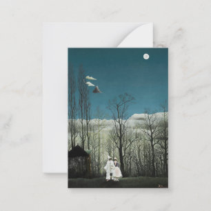 Carte De Correspondance Henri Rousseau - Soirée de Carnaval