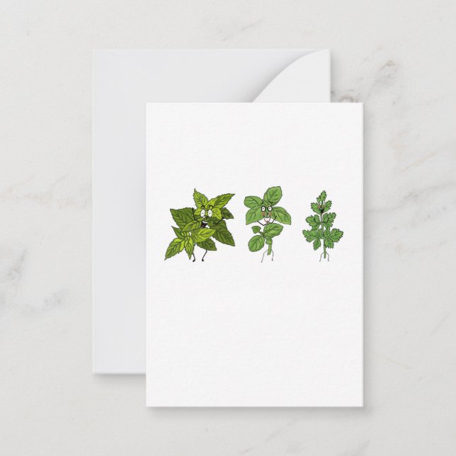 Carte De Correspondance Herbes, thème herbes (Devant)