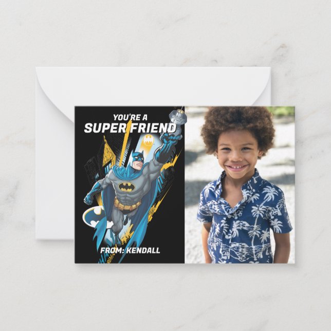 Carte De Correspondance Heureuse Sainte-Valentin Batman (Devant)