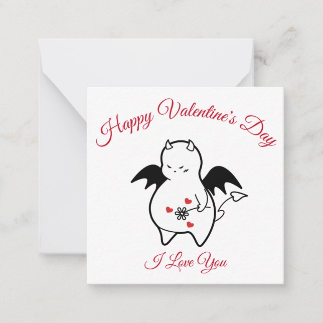 Carte De Correspondance Heureuse Sainte-Valentin DBY (Devant)