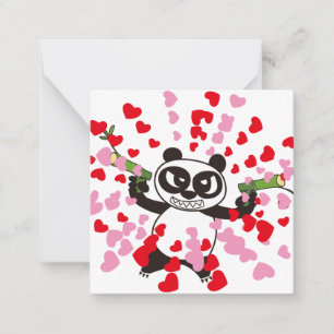 Carte De Correspondance Heureuse Sainte-Valentin FacePanda